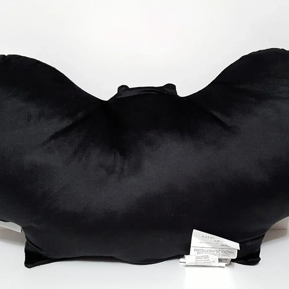 NEW RARE NOVOGRATZ Velvet Halloween Bat Pillow 12x22